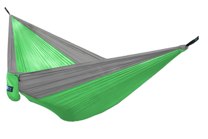 B.B. Double Hammock (Lime Green/Gray)